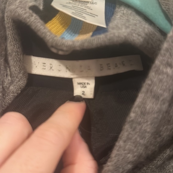 Veronica beard schoolboy jacket in navy, size 2 - Picture 3 of 5